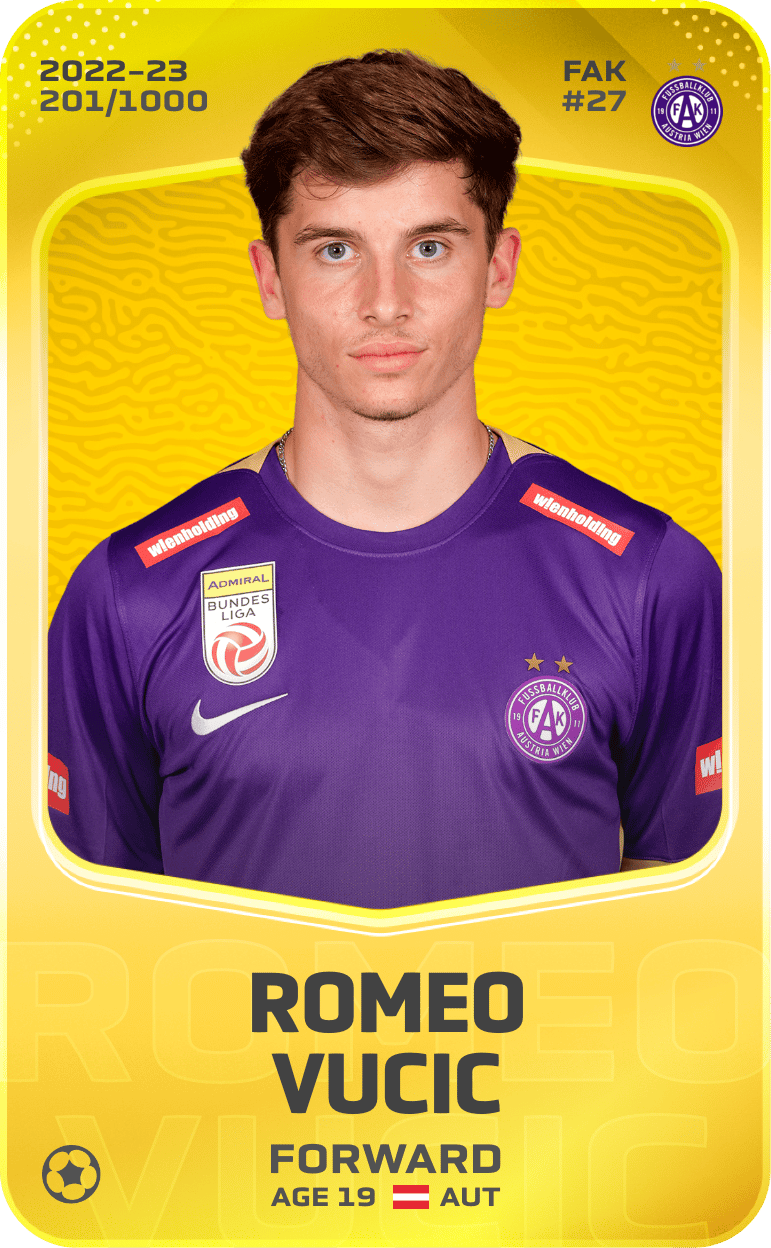 Romeo Vucic 2022-23 • Limited 201/1000