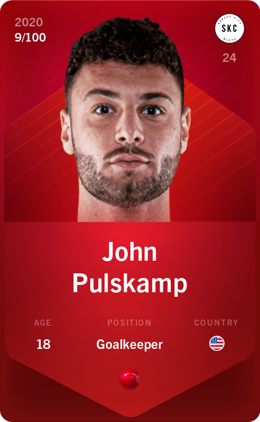 Sorare - Sorare Official - John Pulskamp 2020-21 • Rare 9/100 - NFT # 79708262913687300121143207542519538803540399916751624413015320891342540644532