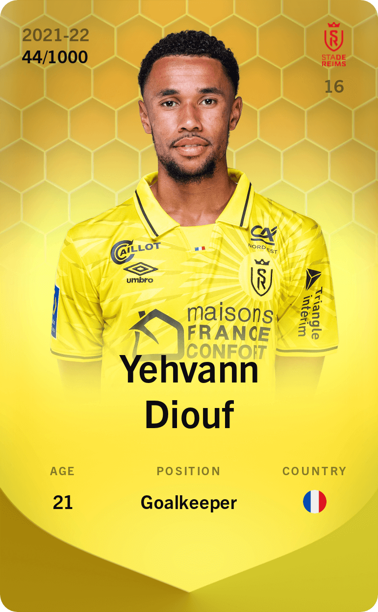 Yehvann Diouf 2021-22 • Limited 44/1000