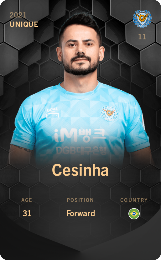 Sorare - Sorare Official - Cesinha 2021-22 • Unique - NFT # 22745347836043987050250367915407468659642629458149017560083277544847910079942