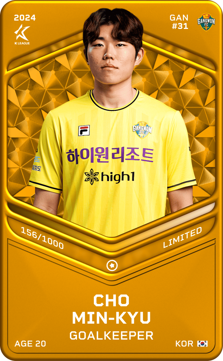 Cho Min-Kyu 2024-25 • Limited 156/1000