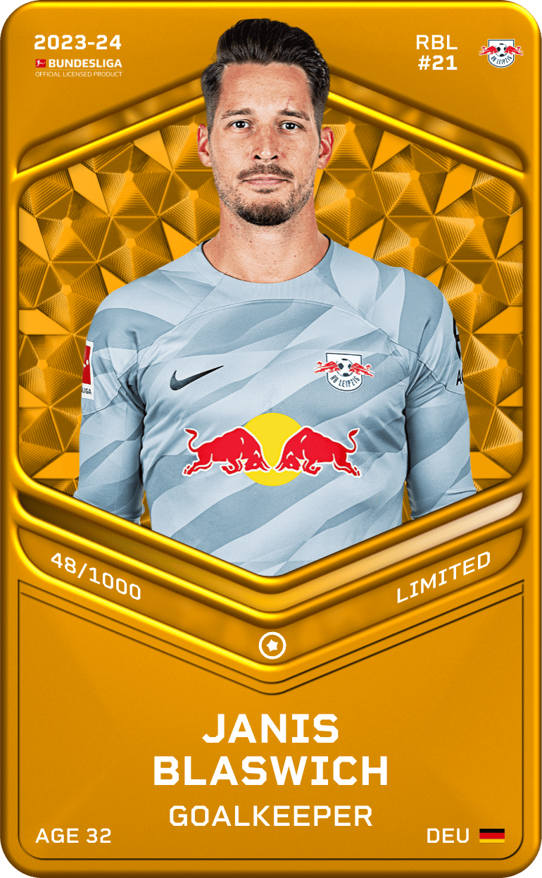 Janis Blaswich 2023-24 • Limited 48/1000