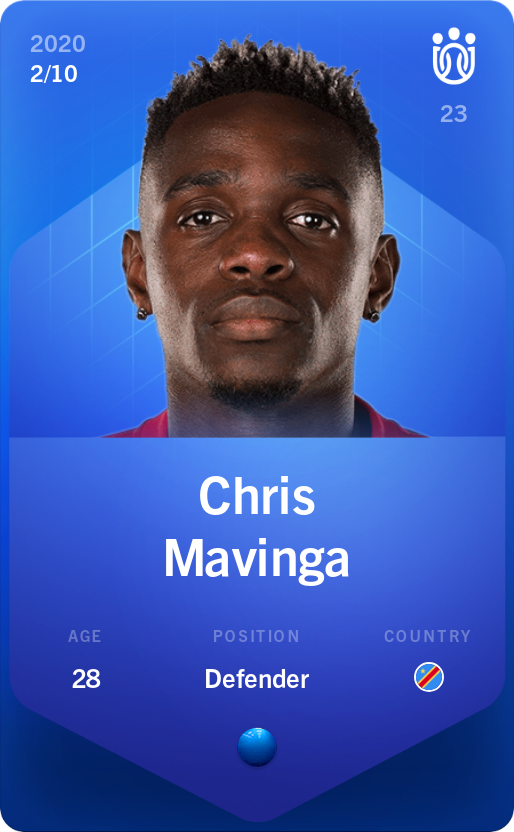 Sorare - Sorare Official - Chris Mavinga 2020-21 • Super Rare 2/10 - NFT # 68081748654347305112022345833890470401814463316944910949873033783950353134162
