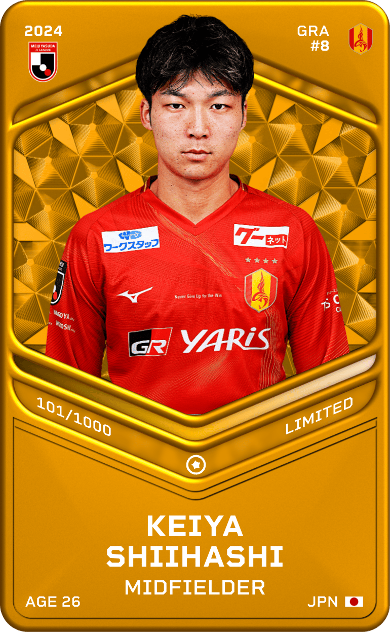 Keiya Shiihashi 2024-25 • Limited 101/1000
