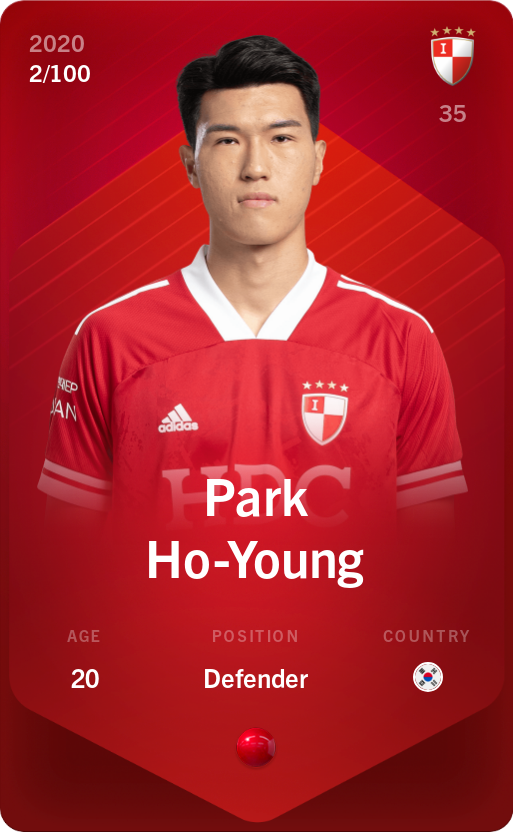 Sorare - Sorare Official - Park Ho-Young 2020-21 • Rare 2/100 - NFT # 11691750624189671847251479972666827472069819908257419724069993655907035702477