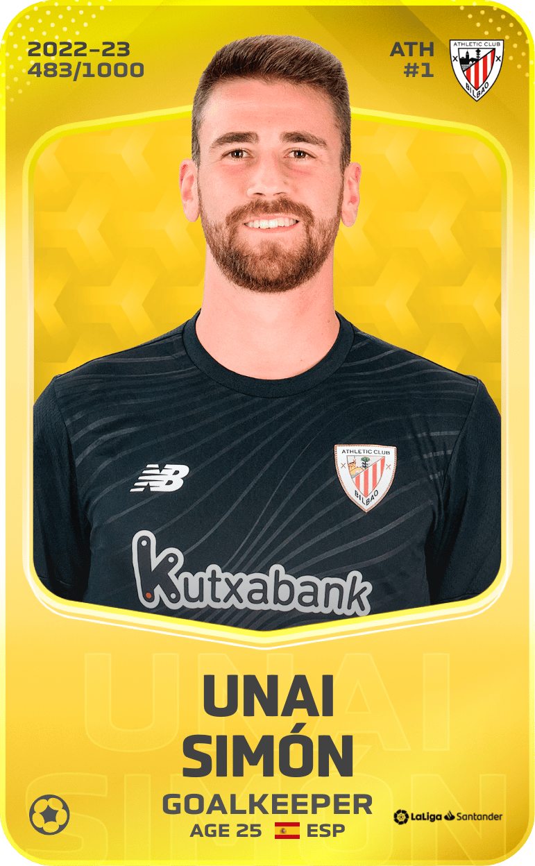 Unai Simón 2022-23 • Limited 483/1000