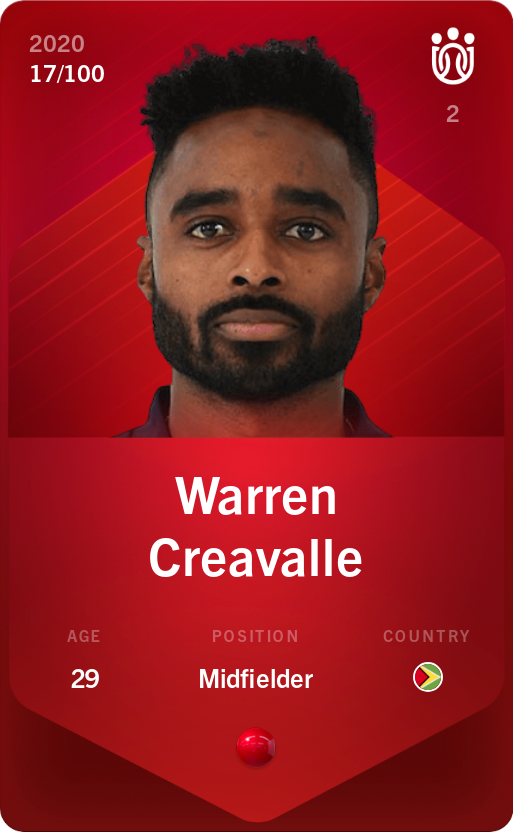 Sorare - Sorare Official - Warren Creavalle 2020-21 • Rare 17/100 - NFT # 90766866064584046873429334407993422020266628746567570469184949376924129006201