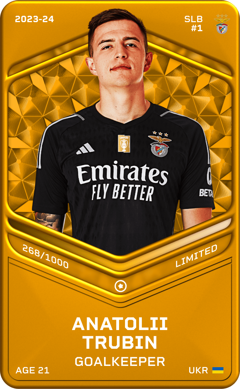 Anatolii Trubin 2023-24 • Limited 268/1000