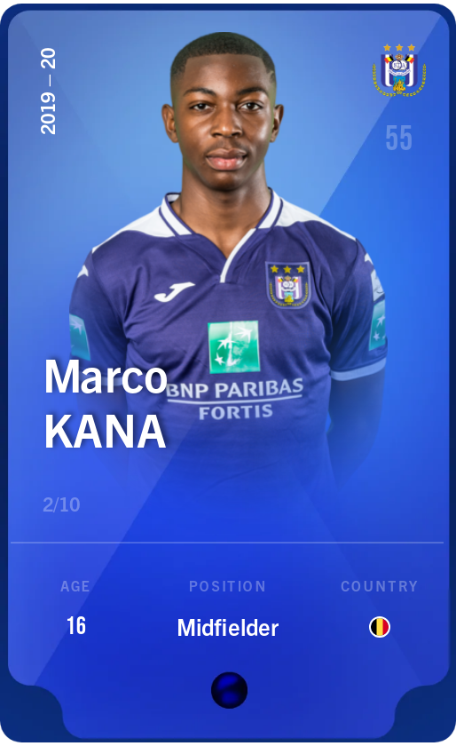 Sorare - Sorare Official - Marco Kana 2019-20 • Super Rare 2/10 - NFT # 9918713214910347744802155903190224936458606445450897970468145595452697892246