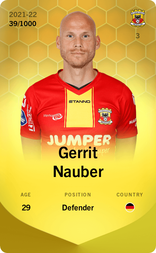 Gerrit Nauber 2021-22 • Limited 39/1000