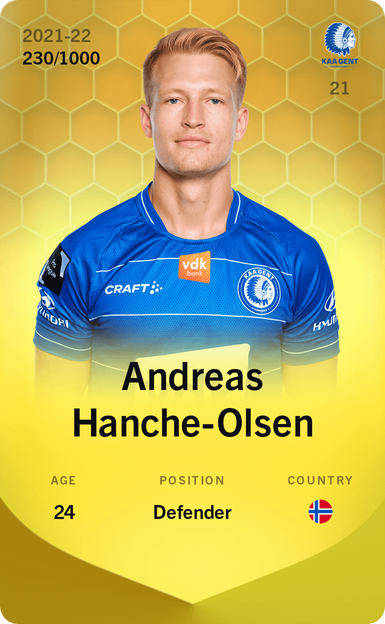 Andreas Hanche-Olsen 2021-22 • Limited 230/1000