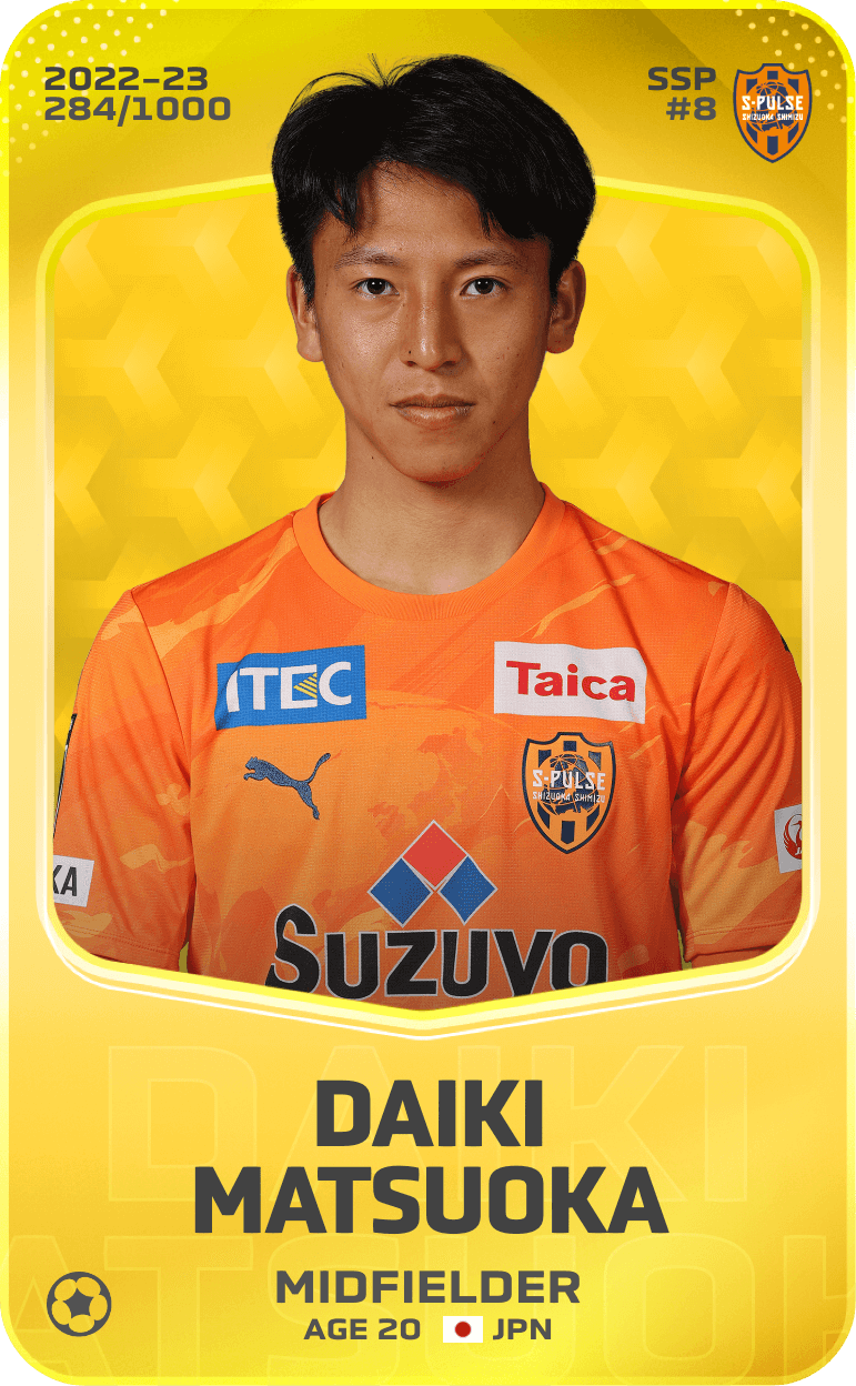 Daiki Matsuoka 2022-23 • Limited 284/1000