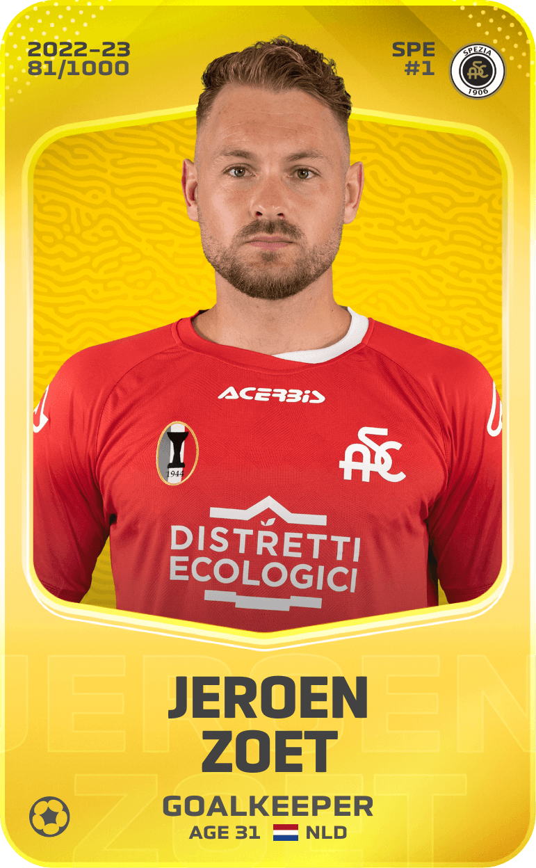 Jeroen Zoet 2022-23 • Limited 81/1000