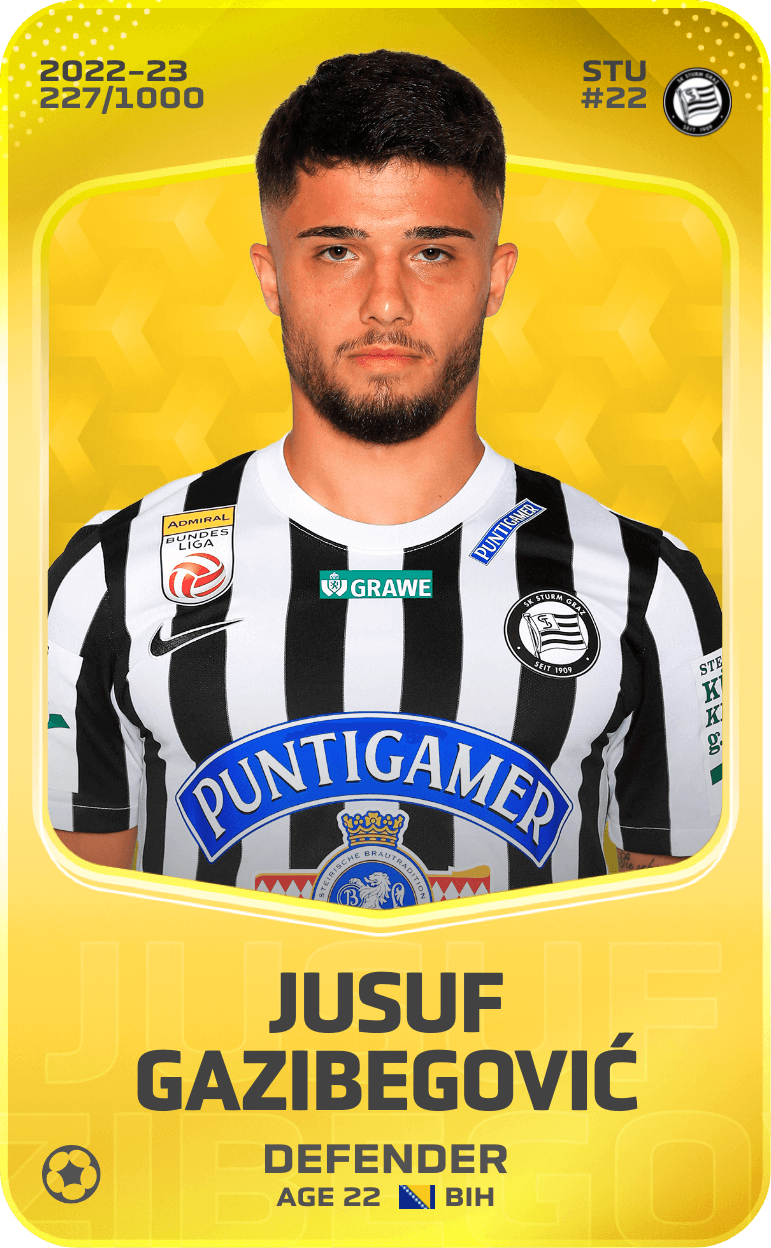 Jusuf Gazibegović 2022-23 • Limited 227/1000