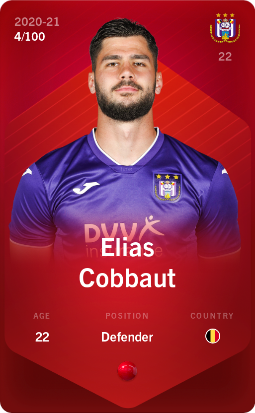 Sorare - Sorare Official - Elias Cobbaut 2020-21 • Rare 4/100 - NFT # 12151805988860601736827246989180042220499219698273196346960905959154446070052