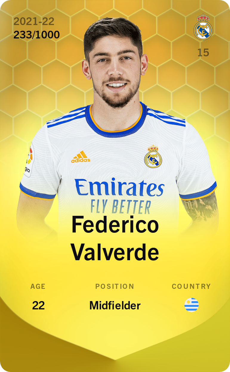 Federico Valverde 2021-22 • Limited 233/1000