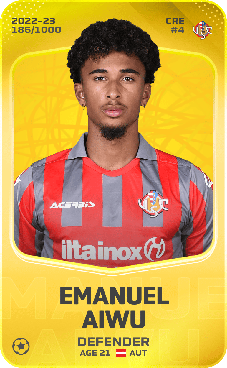 Emanuel Aiwu 2022-23 • Limited 186/1000