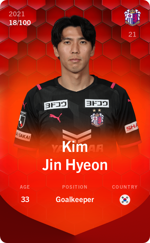 Sorare - Sorare Official - Kim Jin Hyeon 2021-22 • Rare 18/100 - NFT # 53060521581487181402331251480465316210814888455013864744607010033150339040656