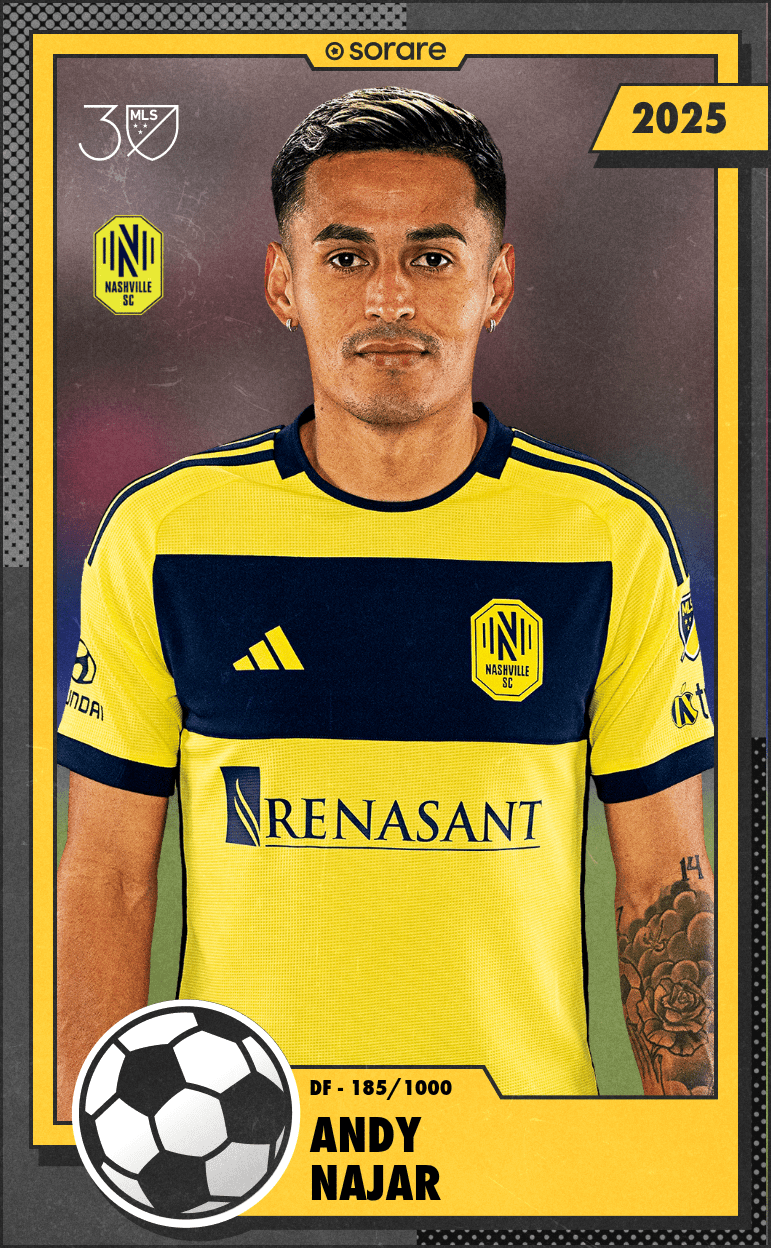 Andy Najar 2025-26 • Limited 185/1000