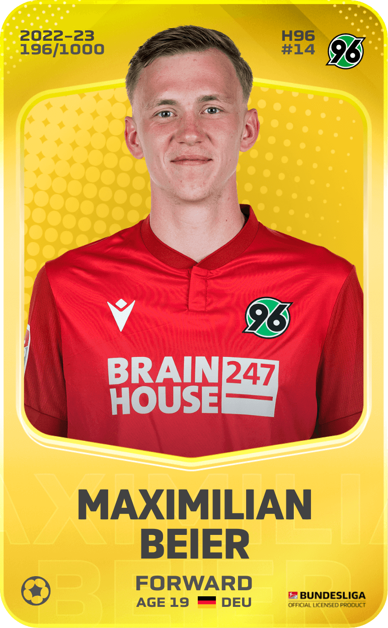 Maximilian Beier 2022-23 • Limited 196/1000