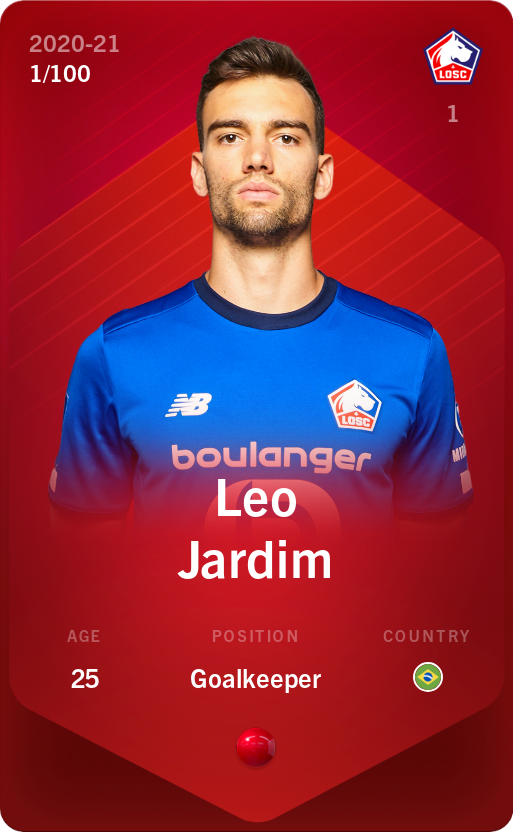 Sorare - Sorare Official - Leo Jardim 2020-21 • Rare 1/100 - NFT # 79685142891828788067082804643497120222247524065111485322492767452572135783697