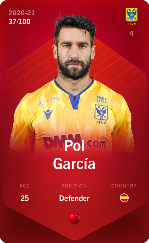 Sorare - Sorare Official - Pol García 2020-21 • Rare 37/100 - NFT # 47011690414317697599336066805206487018427611865186710143609359532427378409764