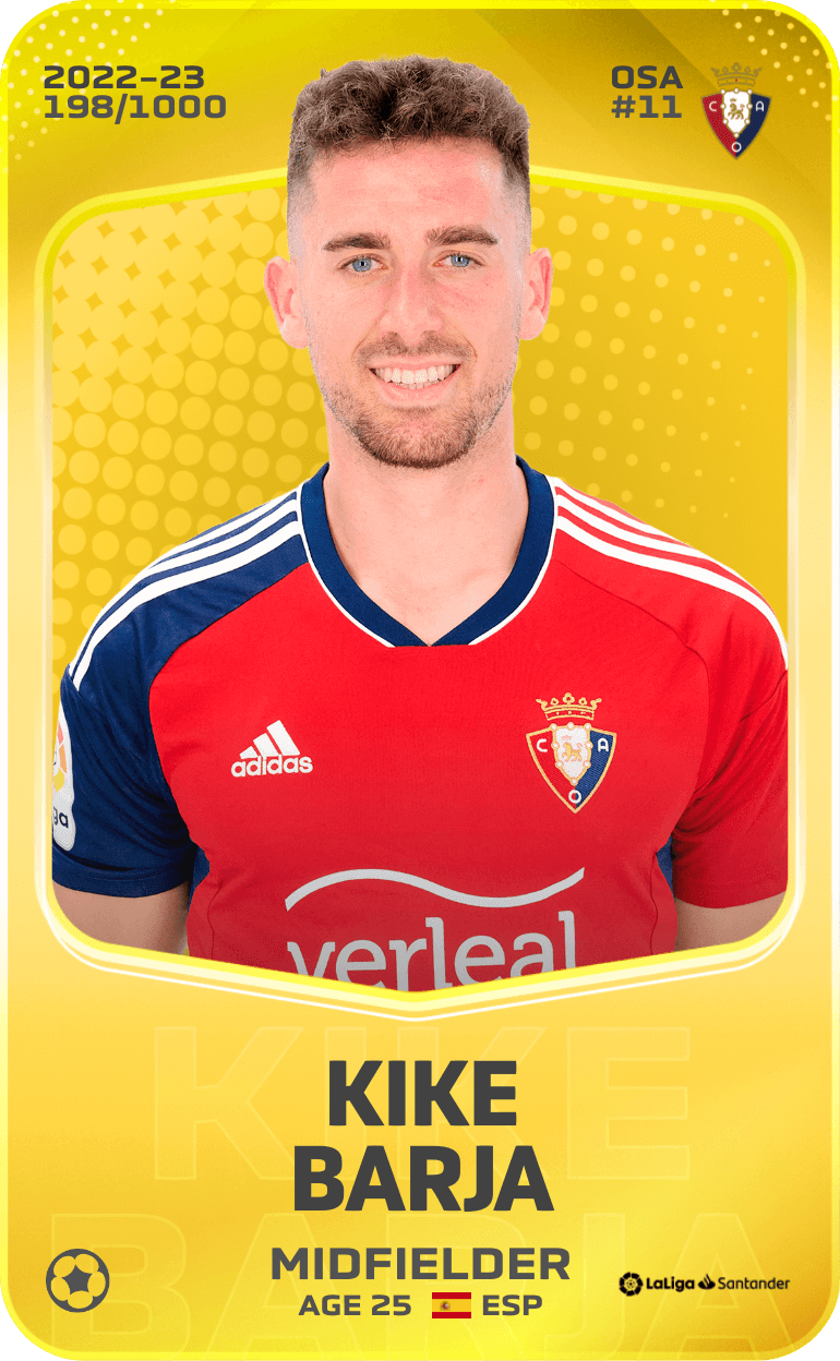 Kike Barja 2022-23 • Limited 198/1000