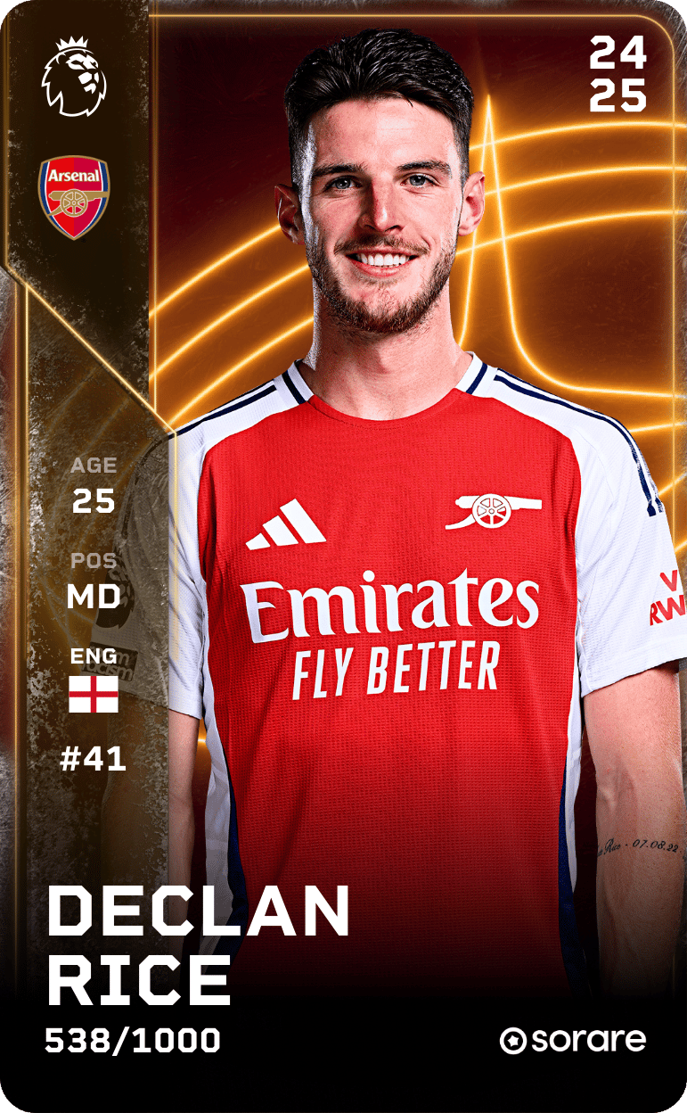 Declan Rice 2024-25 • Limited 538/1000
