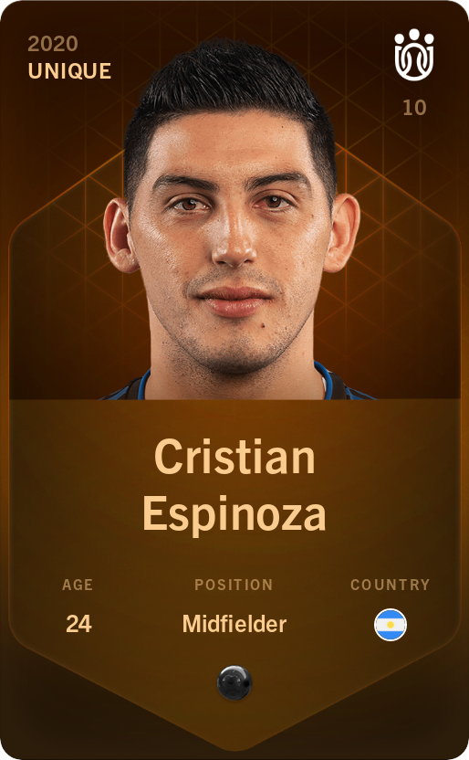 Sorare - Sorare Official - Cristian Espinoza 2020-21 • Unique - NFT # 87783114063660719958815184219334467484740183194368047084158291174460888925574