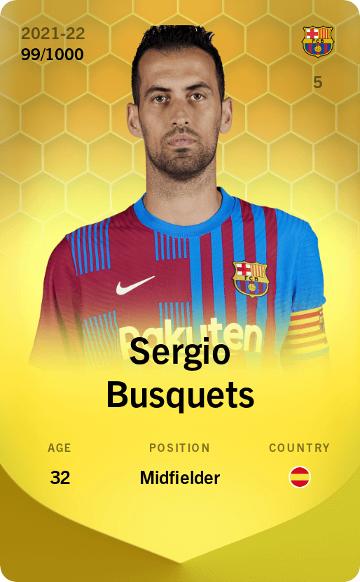 Sergio Busquets 2021-22 • Limited 99/1000