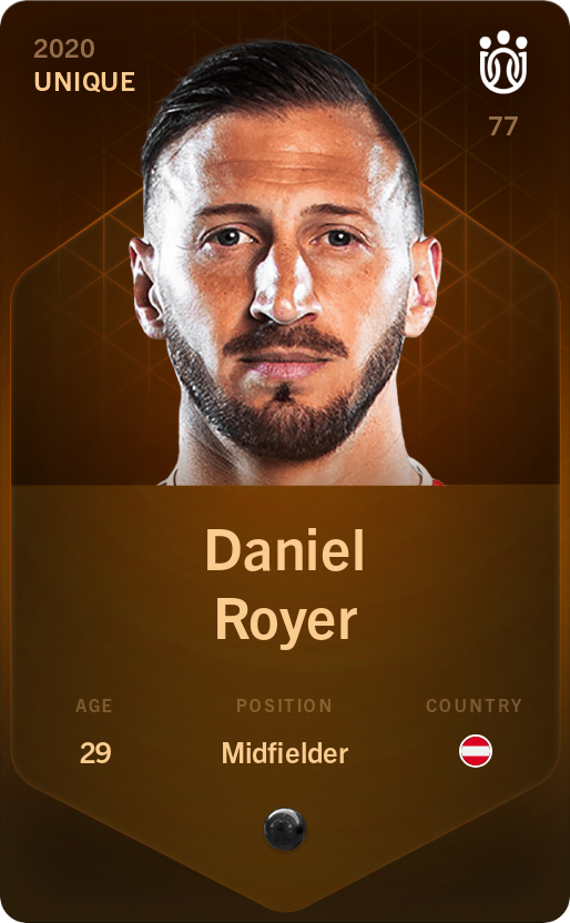 Sorare - Sorare Official - Daniel Royer 2020-21 • Unique - NFT # 58644192316191791248401814454067200253423397082279044163281669634503163736975