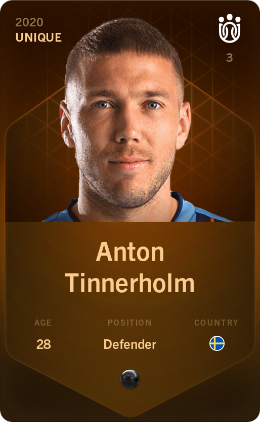 Sorare - Sorare Official - Anton Tinnerholm 2020-21 • Unique - NFT # 41712055294055964725301478596434781913493092913321306424225578721827132978751