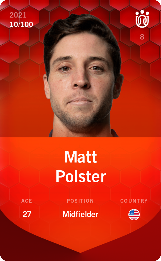 Sorare - Sorare Official - Matt Polster 2021-22 • Rare 10/100 - NFT # 67019817766007796937401332980841794697313999264042745970542377475195920190048