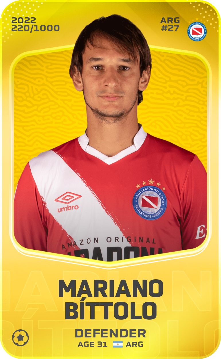 Sorare - Sorare Official - Mariano Bíttolo 2022-23 • Limited 220/1000 - NFT # 99549030018797364929237593264321149715385708058018137383553669321539227472311