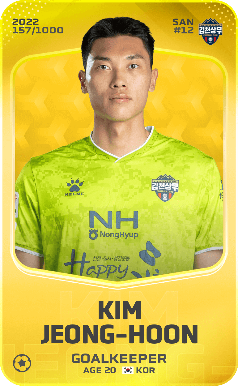 Kim Jeong-Hoon 2022-23 • Limited 157/1000
