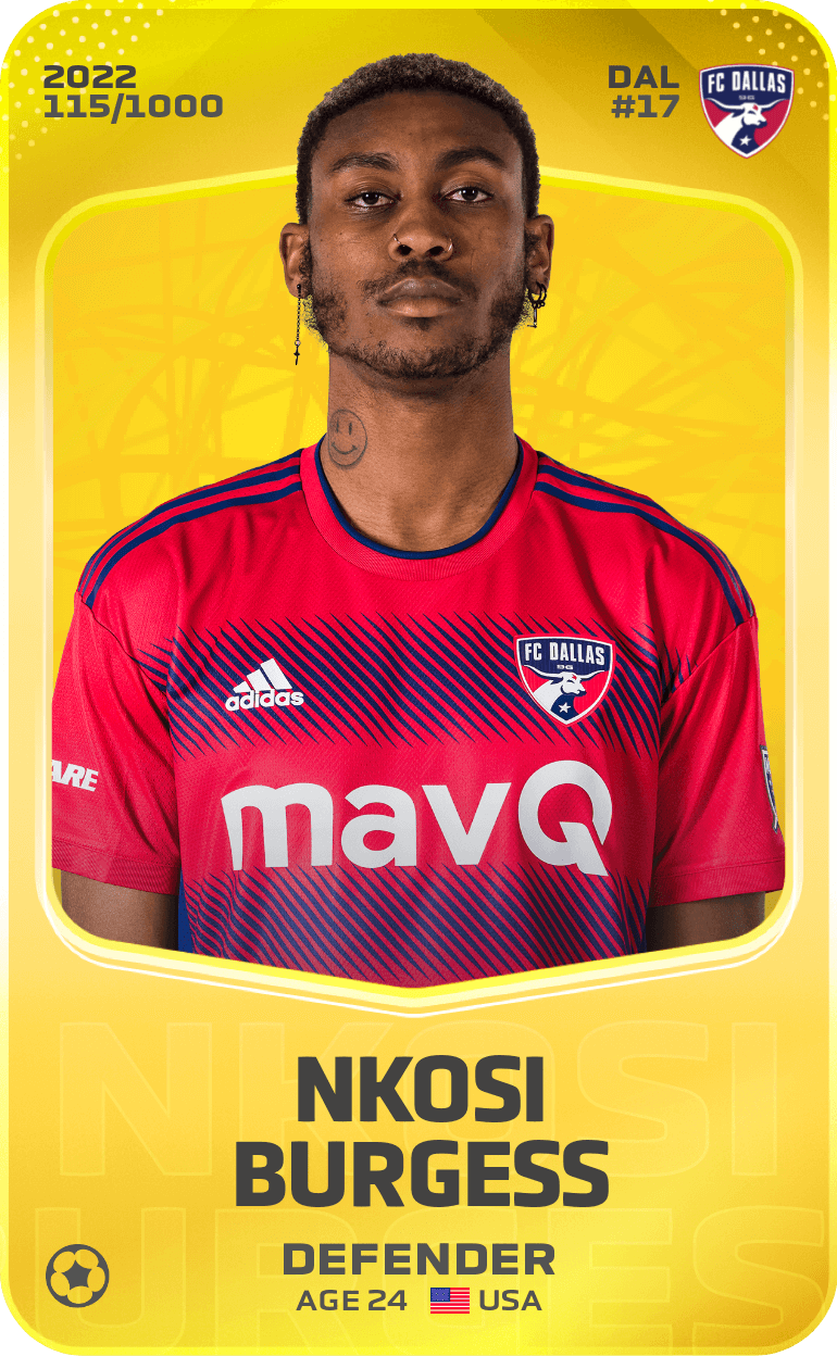 Nkosi Burgess 2022-23 • Limited 115/1000