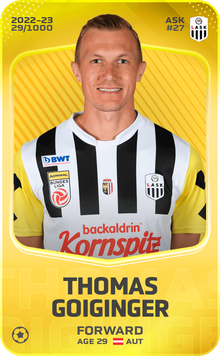 Thomas Goiginger 2022-23 • Limited 29/1000