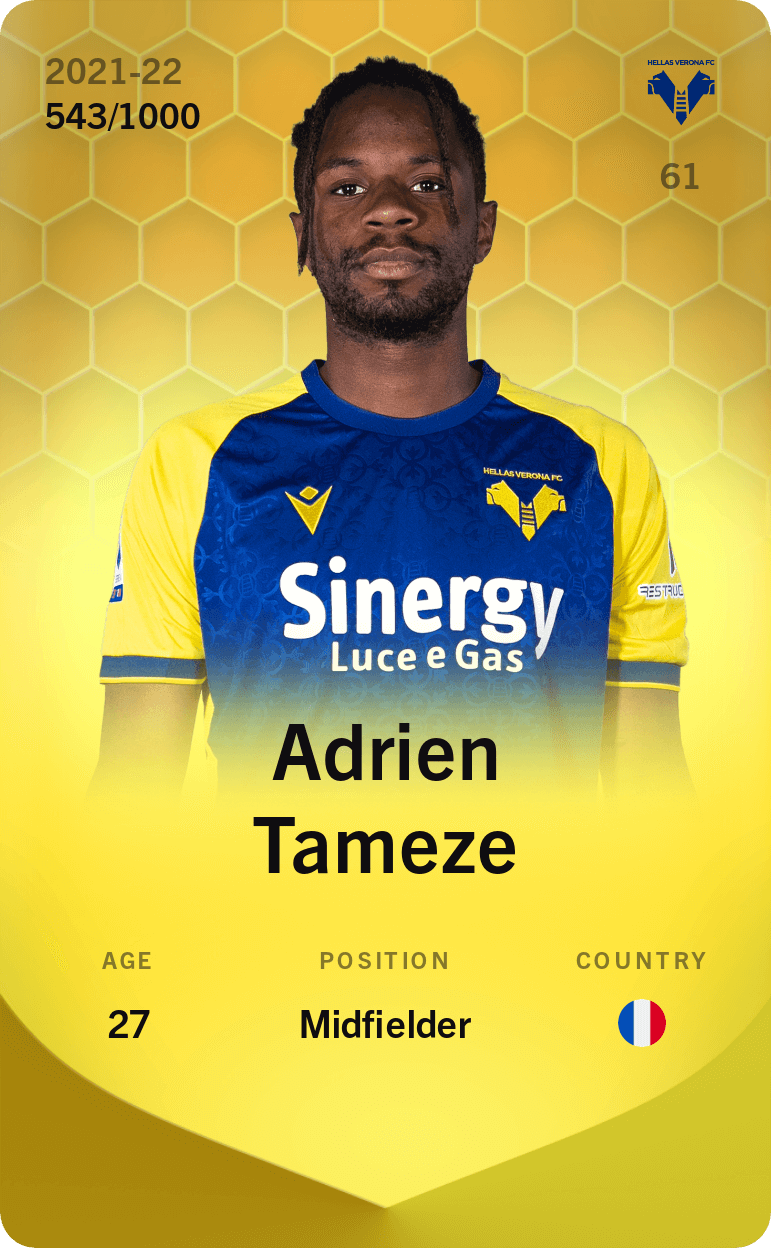 Adrien Tameze 2021-22 • Limited 543/1000