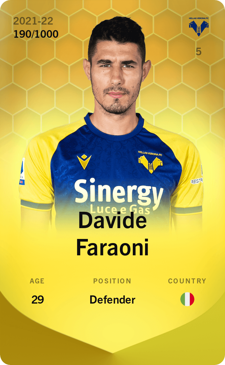 Davide Faraoni 2021-22 • Limited 190/1000