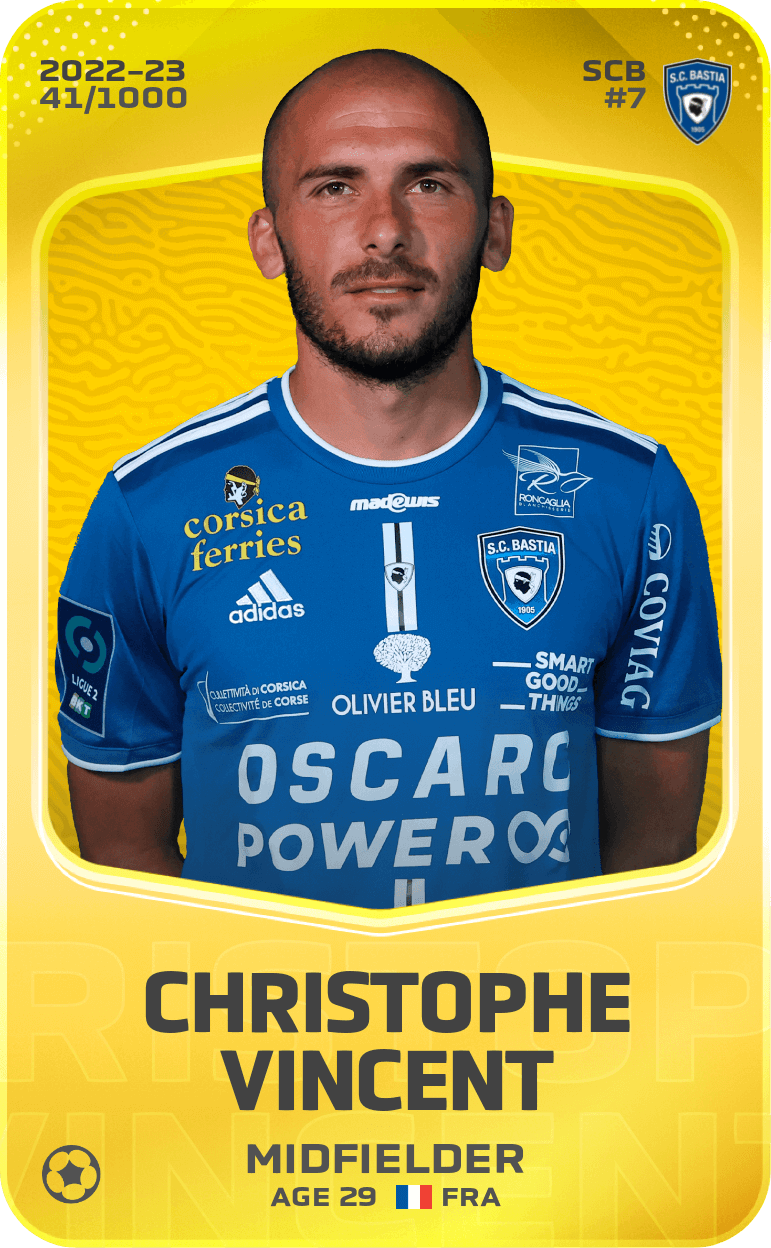 Christophe Vincent 2022-23 • Limited 41/1000
