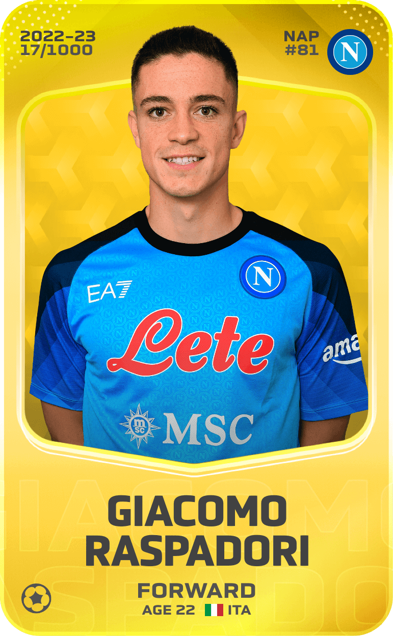 Giacomo Raspadori 2022-23 • Limited 17/1000