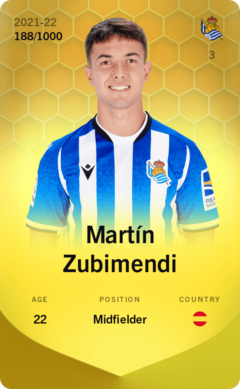Martín Zubimendi 2021-22 • Limited 188/1000
