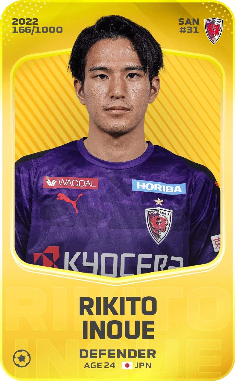 Rikito Inoue 2022-23 • Limited 166/1000