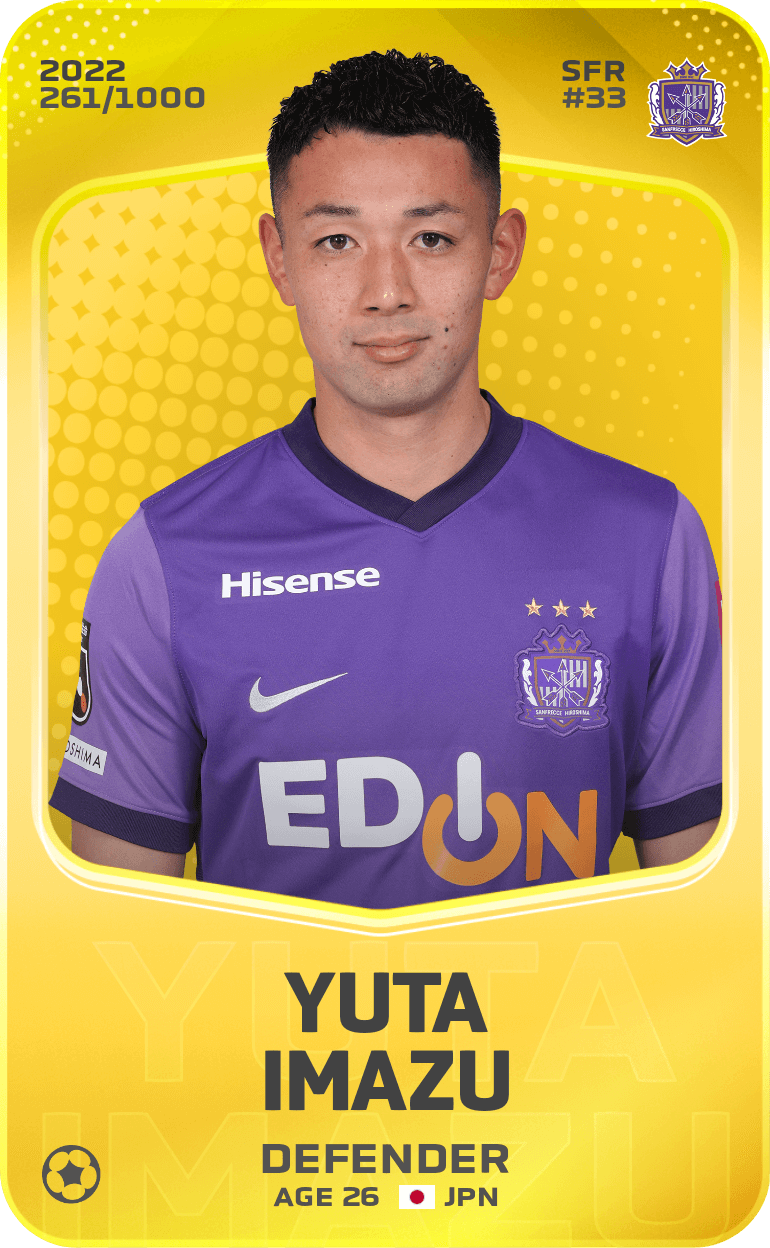 Yuta Imazu 2022-23 • Limited 261/1000