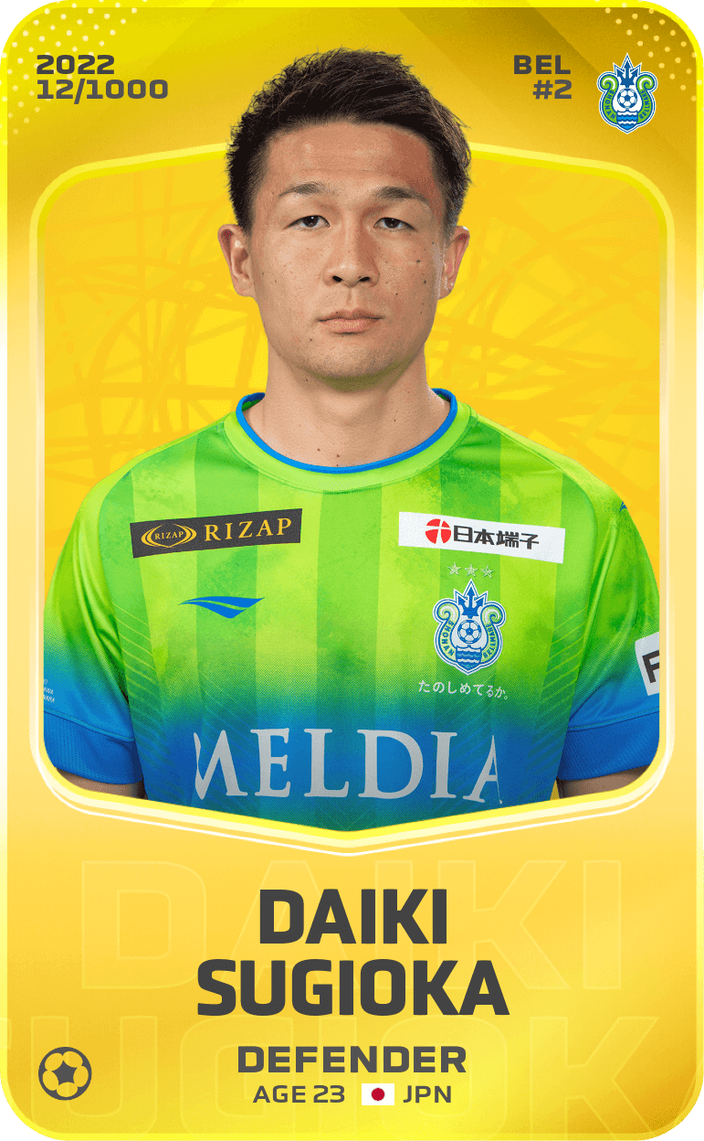 Daiki Sugioka 2022-23 • Limited 12/1000