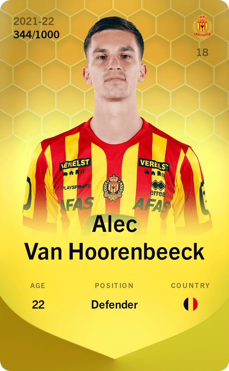 Alec Van Hoorenbeeck 2021-22 • Limited 344/1000