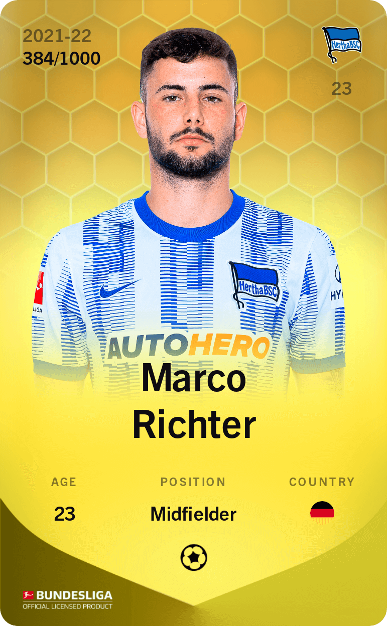 Marco Richter 2021-22 • Limited 384/1000