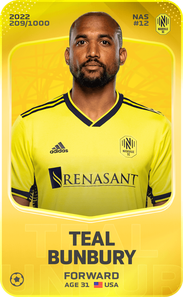 Teal Bunbury 2022-23 • Limited 209/1000