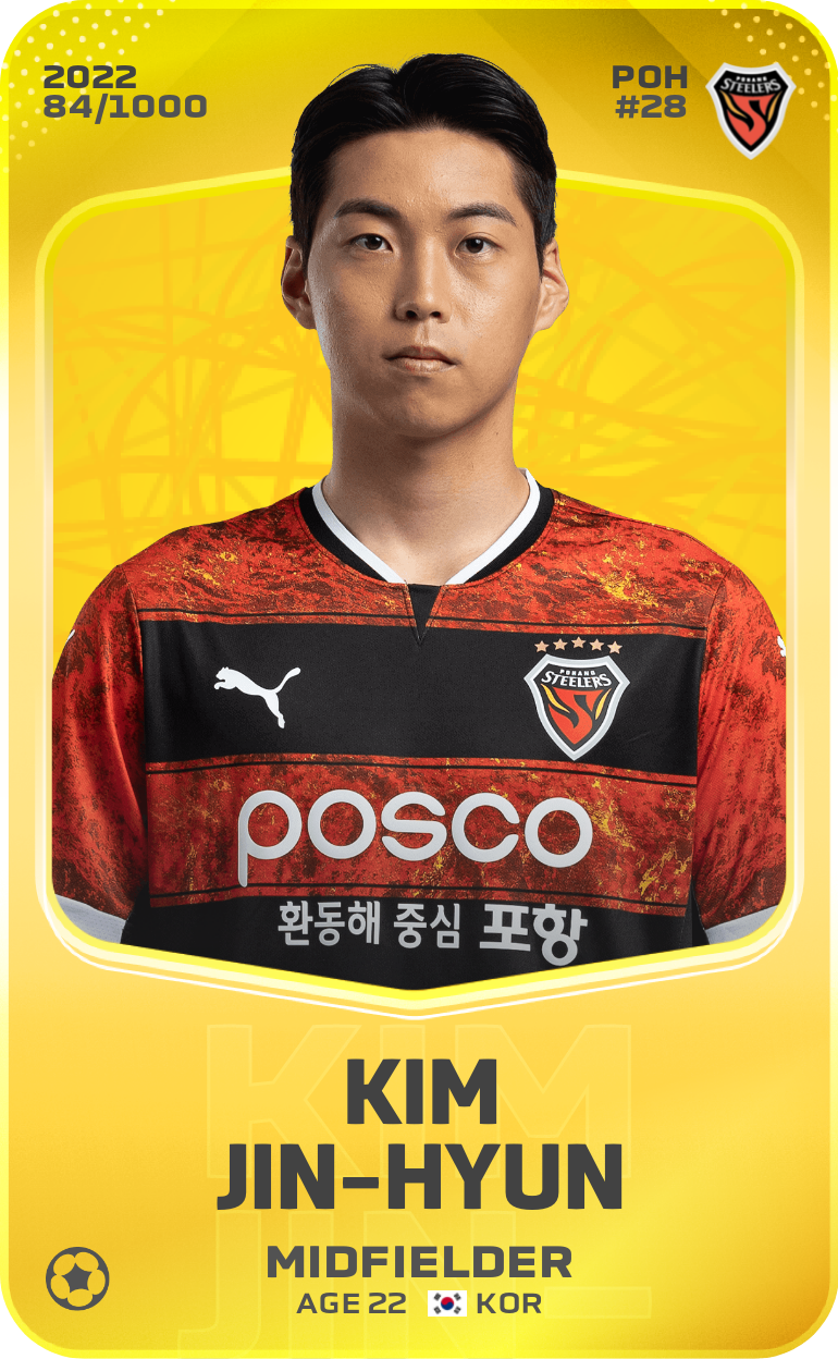 Sorare - Sorare Official - Kim Jin-Hyun 2022-23 • Limited 84/1000 - NFT # 8959299309850228222672035406865537238592047106211845948137402483770281109605