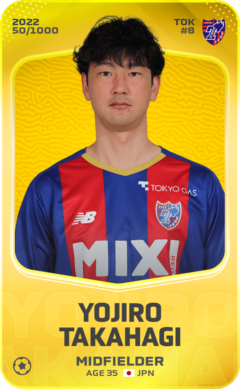 Sorare - Sorare Official - Yojiro Takahagi 2022-23 • Limited 50/1000 - NFT # 71587706204416818369407196279858683312031932366048588735683845966618652544036